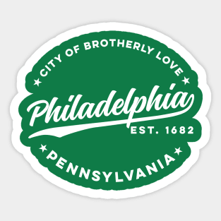 Vintage Philadelphia City of Brotherly Love USA Sticker